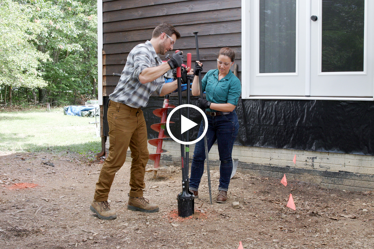 Deck post 2025 hole digger