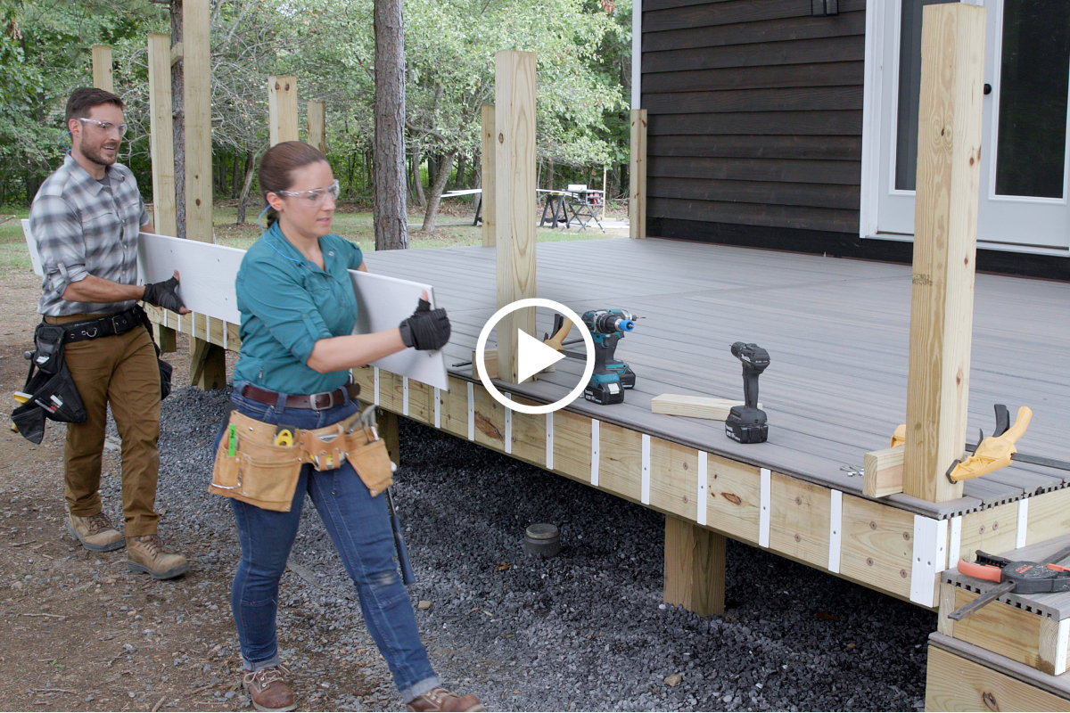 How to Install Fascia Boards for a Deck | Trex
