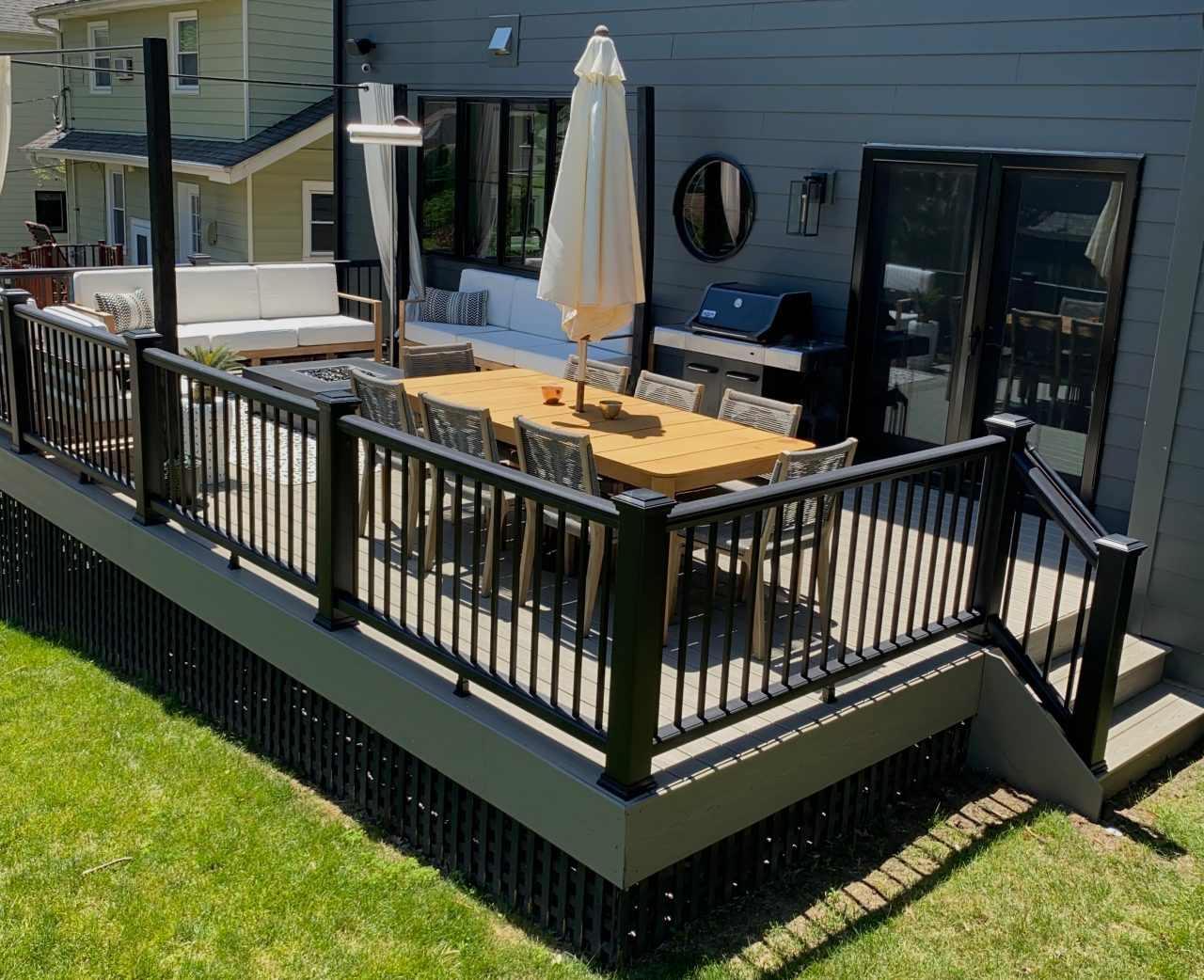 Backyard deck
