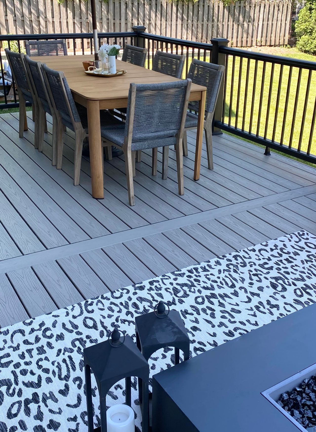 Trex Decking in Gravel Path