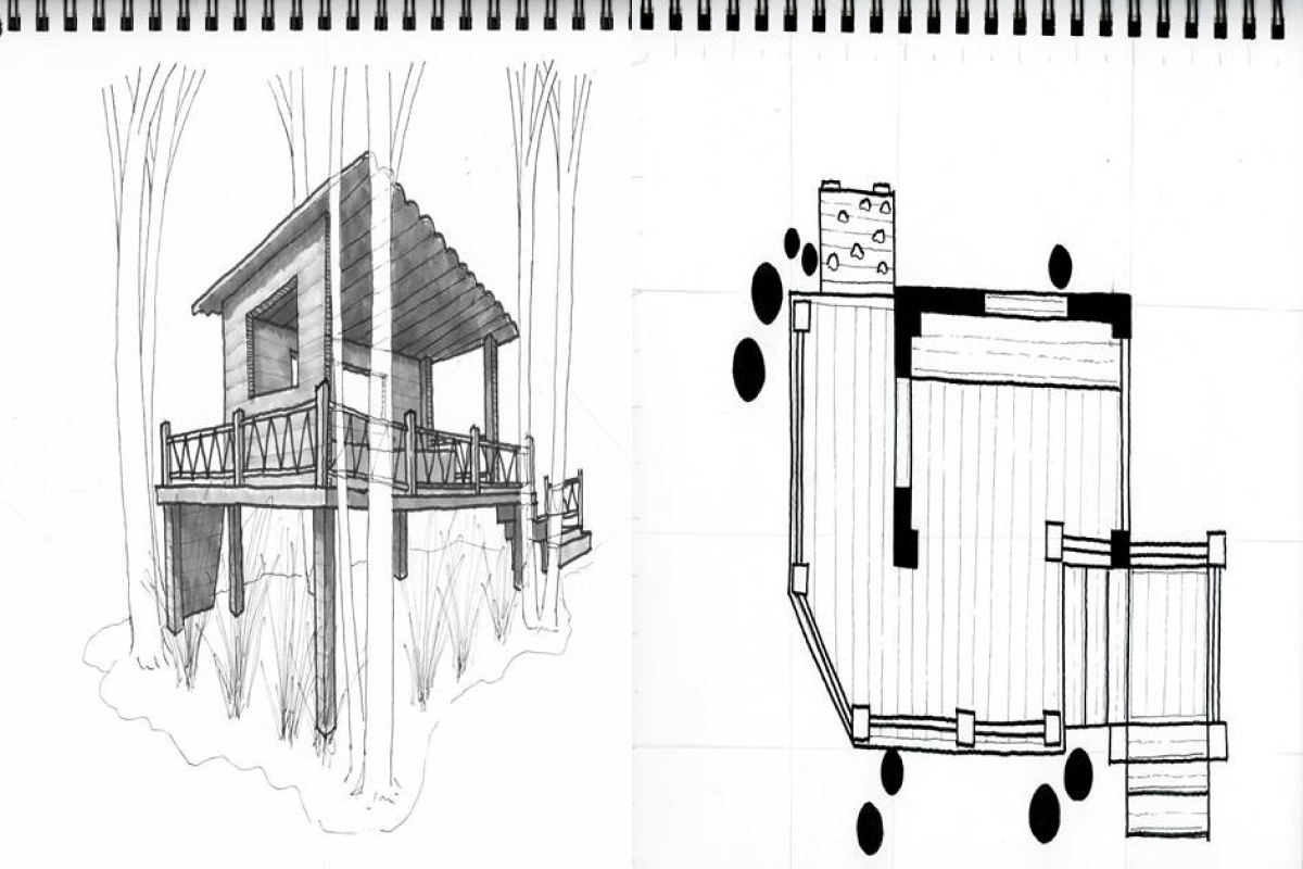 Sketch of deck