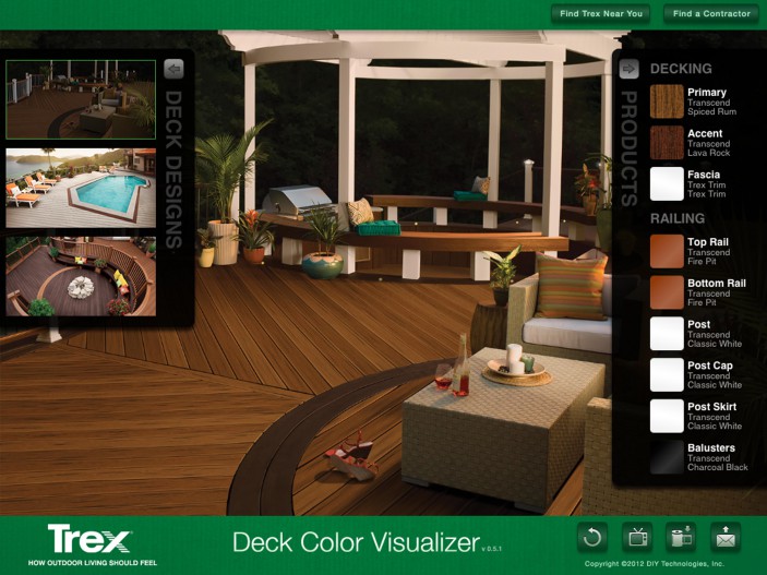 The Trex iPad Visualizer helps you envision the deck of your dreams.
